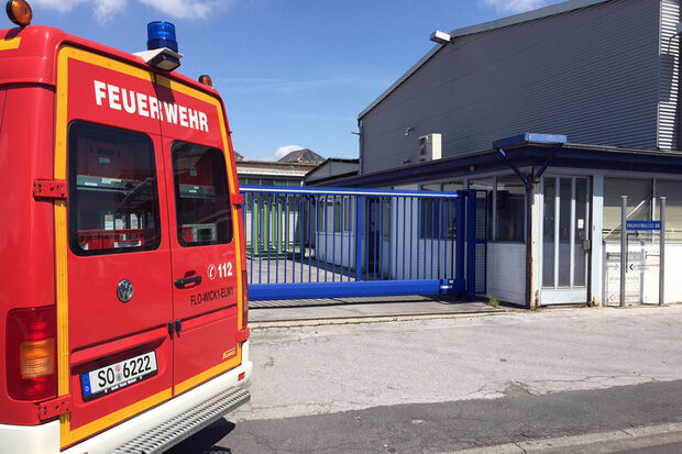 Brandalarm bei einem Walzwerk an der Erlenstraße ARCHIVFOTO: ANDREAS DUNKER