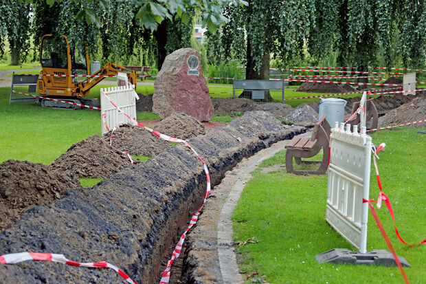 Bauarbeiten im Bernhard-Bauer-Park ARCHIVFOTO: ANDREAS DUNKER
