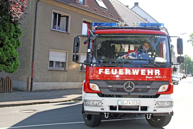 Nur eine Lkw-Länge vom Brandort bis zum Feuerwehr-Gerätehaus FOTO: ANDREAS DUNKER