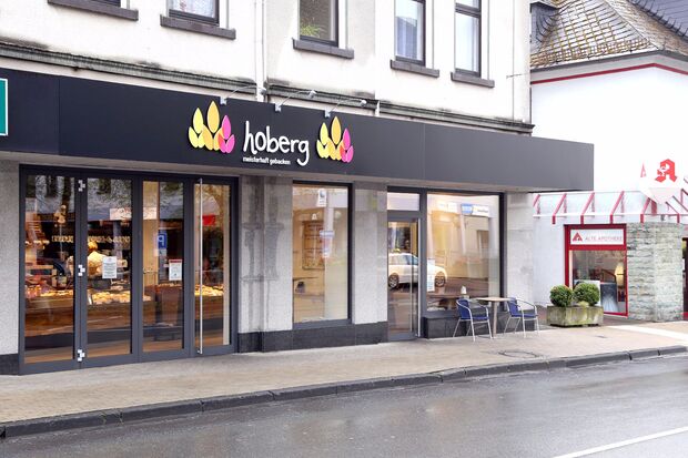 Die Filliale der Bäckerei-Kette Hoberg in Wickede FOTO: CARINA WESTERWELLE