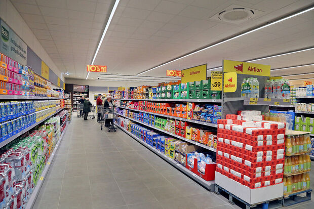 Blick in den neuen Netto-Markt am Waltringer Weg in Wickede FOTOS: ANDREAS DUNKER