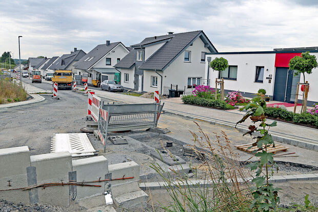 Endausbau des östlichen Bereiches des Neubaugebietes "An der Chaussee" FOTO: ANDREAS DUNKER