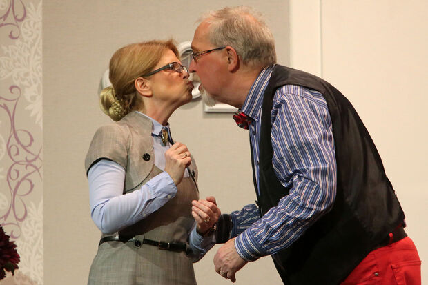 Die Akteure Andrea Teutenberg und Hermann Arndt FOTO: ANDREAS DUNKER