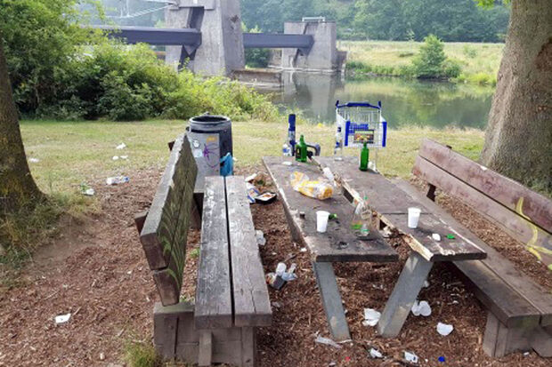 Rast- und Ruheplatz an der Ruhrpromenade in der Nähe des alten Trommelwehres. PRIVATFOTO: MICHAEL KUNICK