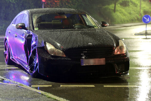 Das andere am Unfall beteiligte Fahrzeug FOTO: ANDREAS DUNKER