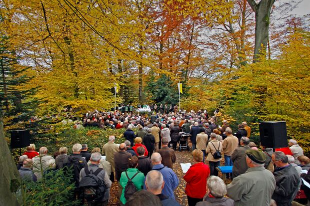 Hubertus-Messe im Wildwald Voßwinkel FOTO: ANDREAS DUNKER
