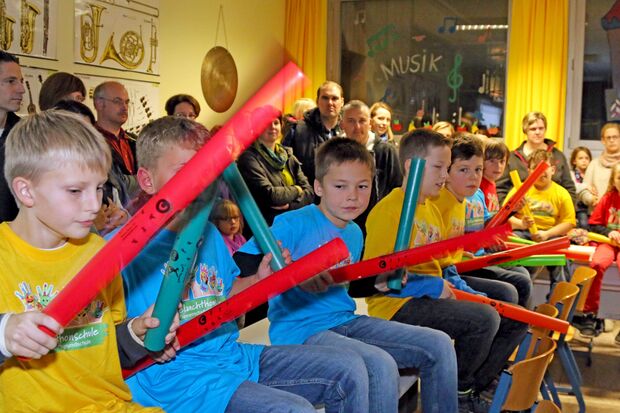 … leere Hülsen als Klanginstrumente FOTO: ANDREAS DUNKER