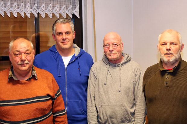 Der neue Vorstand (von links): Thomas Reißing, Sascha Reißing, Lothar Börner und Rüdiger Hoppmann FOTO: ANDREAS DUNKER