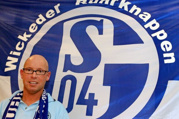Norbert Spieth, Vorsitzender des Schalke-Fan-Clubs "Wickeder Ruhrknappen" FOTO: ANDREAS DUNKER
