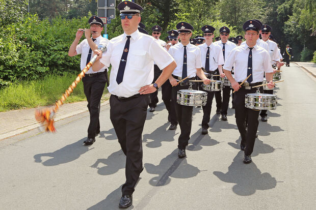 Spielmannszug der Feuerwehr FOTO: ANDREAS DUNKER